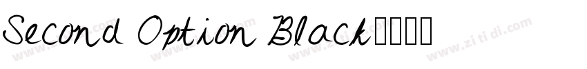 Second Option Black字体转换